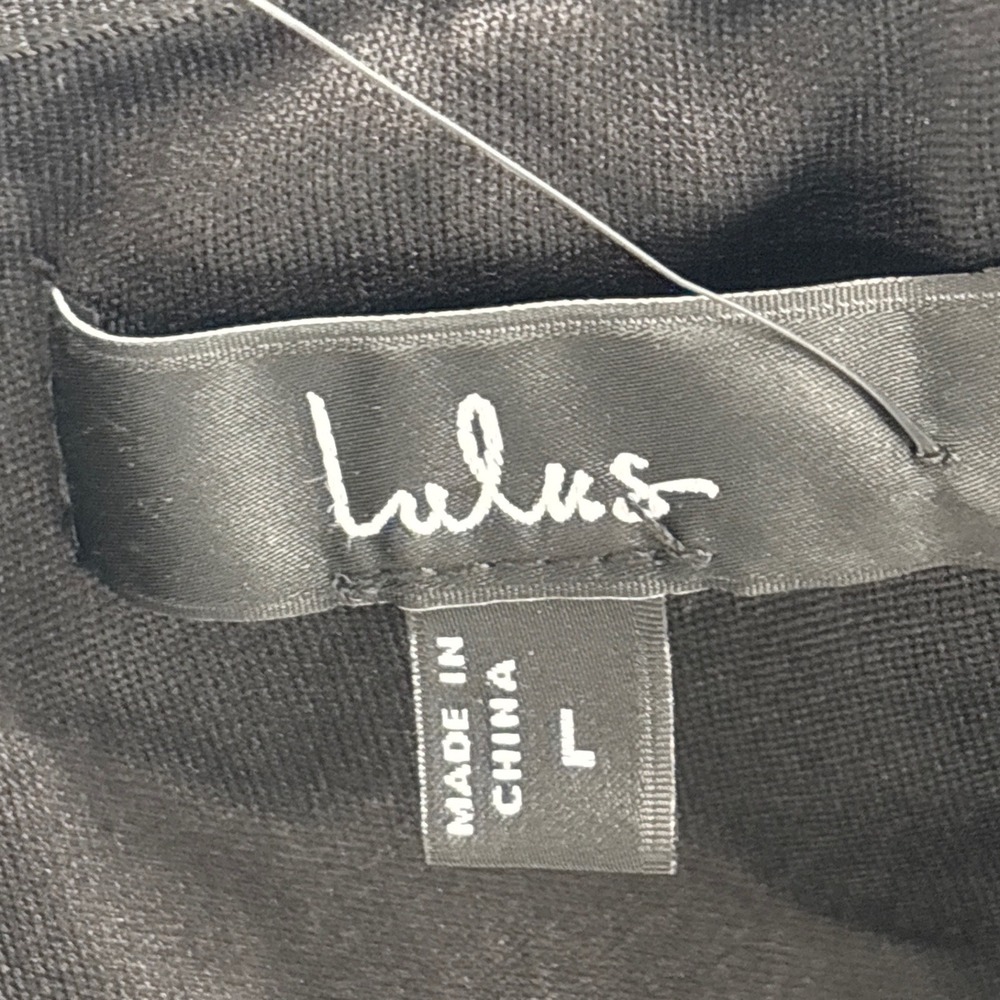 Lulus Remember this Moment Black Rhinestone Strapless Sweetheart Maxi Dress sz L - Picture 10 of 13